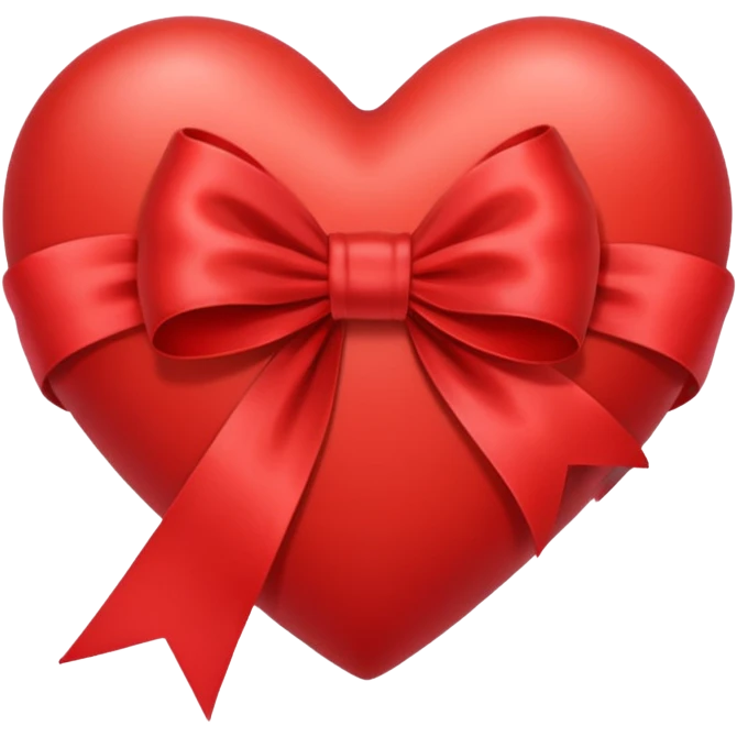 heart with a ribbon motif emoji