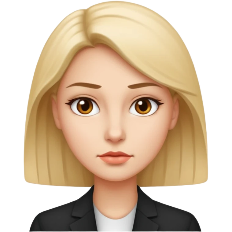 Polite, put-together, and observant. Always seems like they’re mentally five steps ahead. woman seriuos composed sleek
more dinamic emoji  emoji
