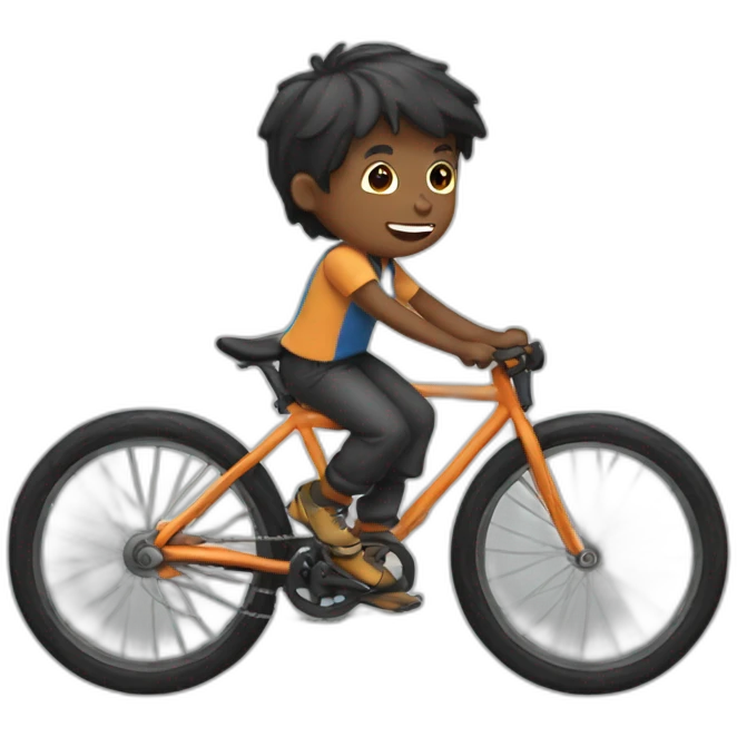 Boy on the cycle emoji