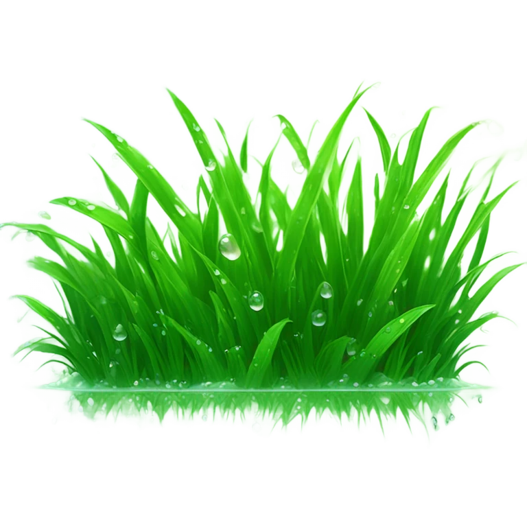 Cute grass emoji