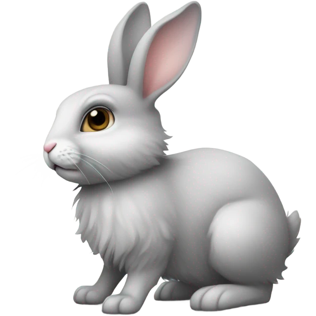 Scared bunny emoji