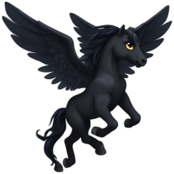 Pegasus of darkness emoji
