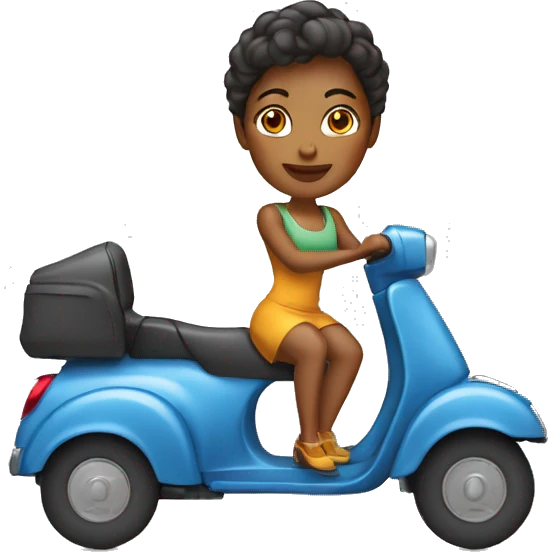 mulher num autocarro  emoji