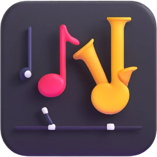 music schedule app icon emoji