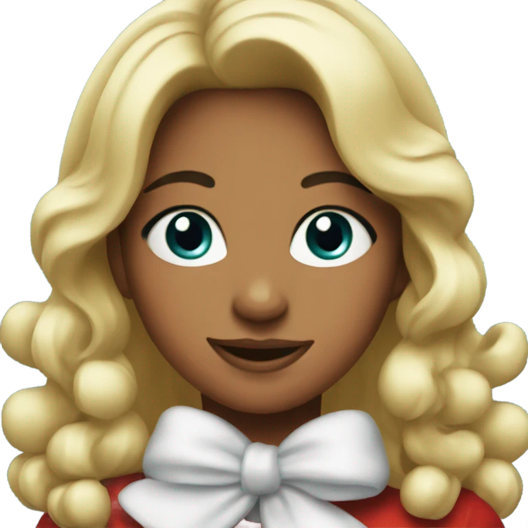 Merry Christmas girl emoji