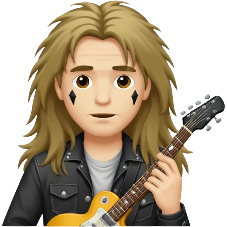 Hair rock and roll emoji