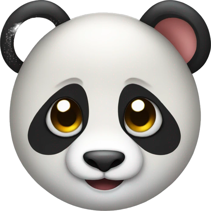 emoji head panda flirting emoji