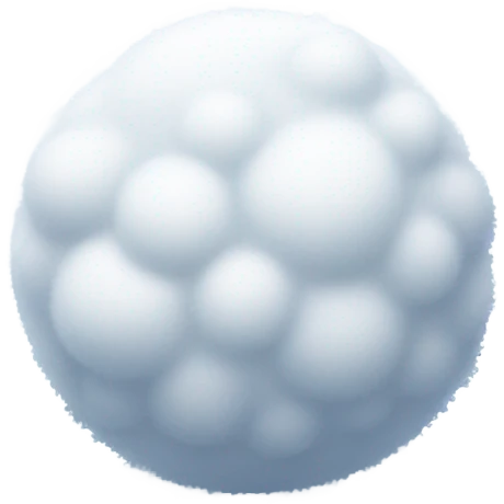 Little snow balls emoji