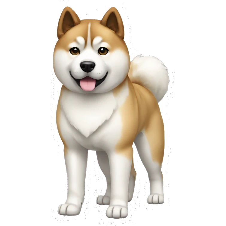 Akita Dog Breed Full Body emoji