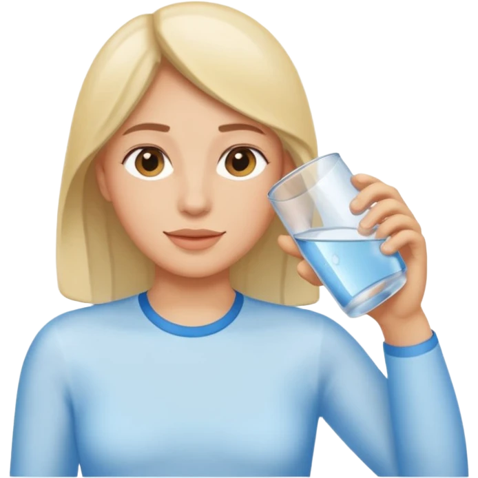 drinking water emoji