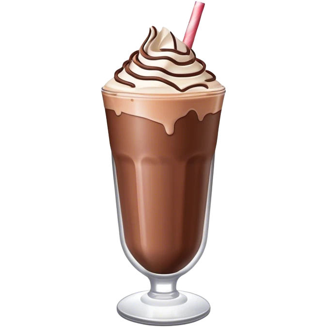 Chocolate milkshake emoji