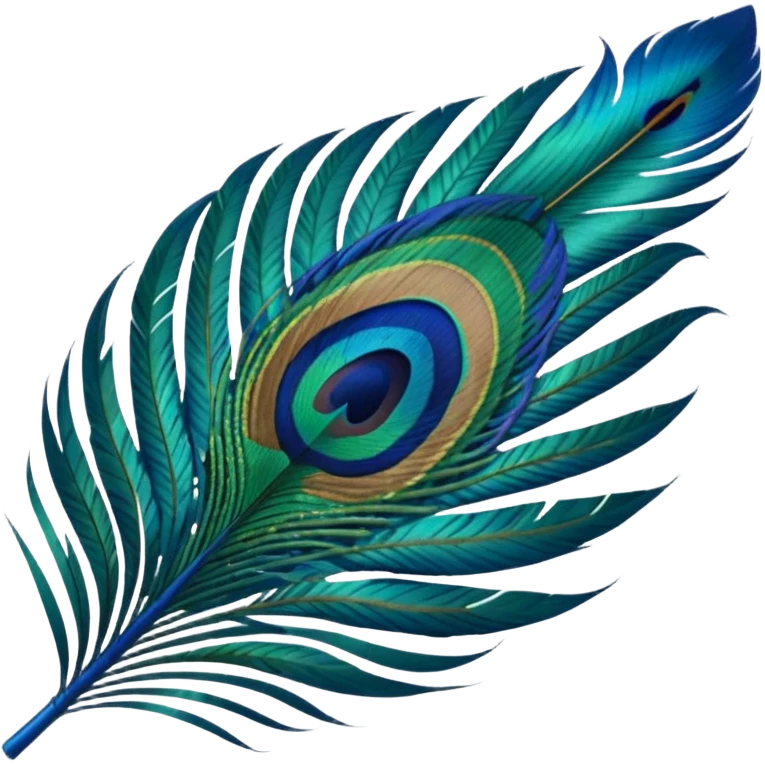 Peacock feather emoji