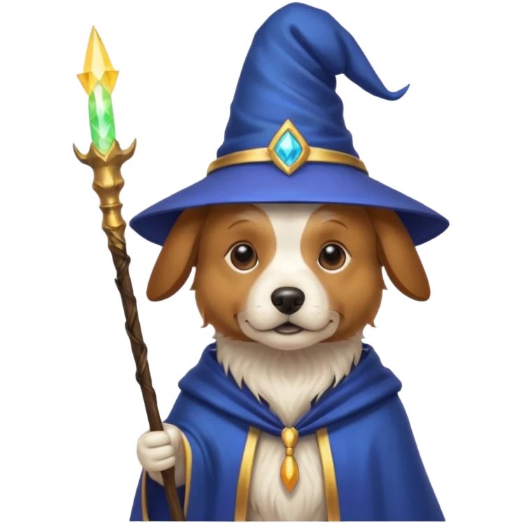 Dog wizard emoji