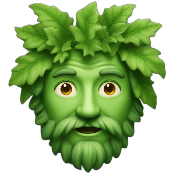 The Green Man emoji