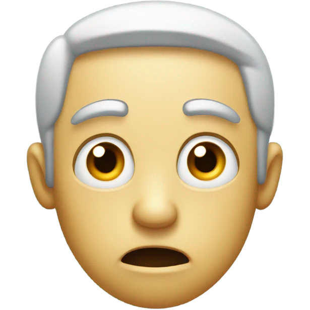 Emoji half opening his eyes because he doesn’t understand something emoji