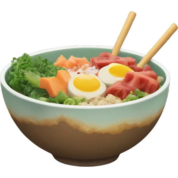 Poke bowl emoji