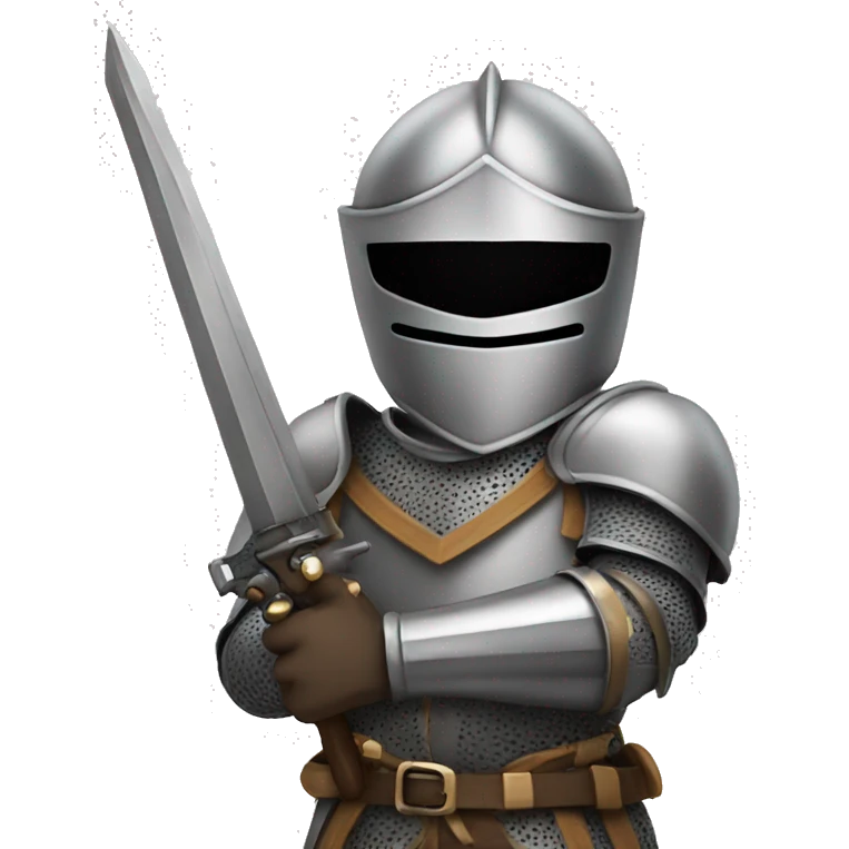 knight holding a gun emoji