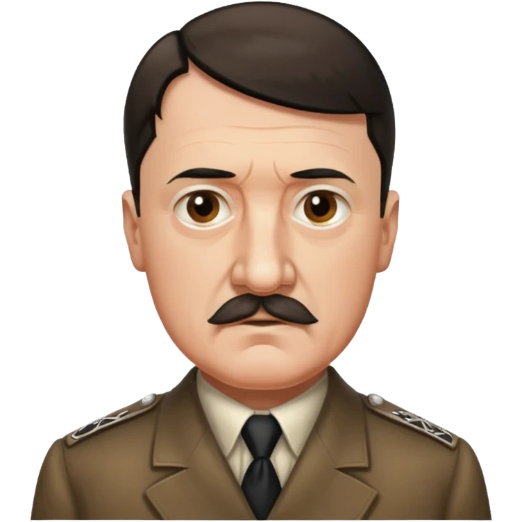 adolf hitler tiny moustache emoji