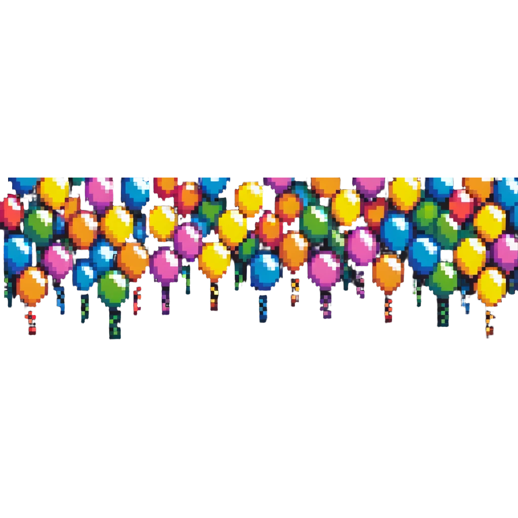colorful balloons floating emoji