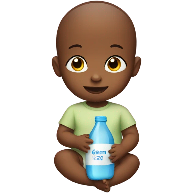 Baby holding a bottle  emoji