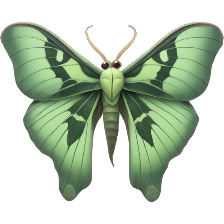 luna moth black emoji
