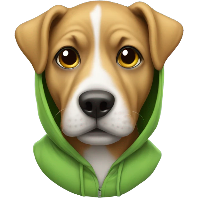 Dog with a hoodie  emoji