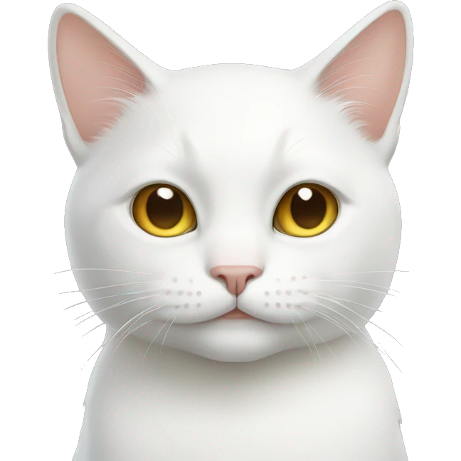 White cat  emoji