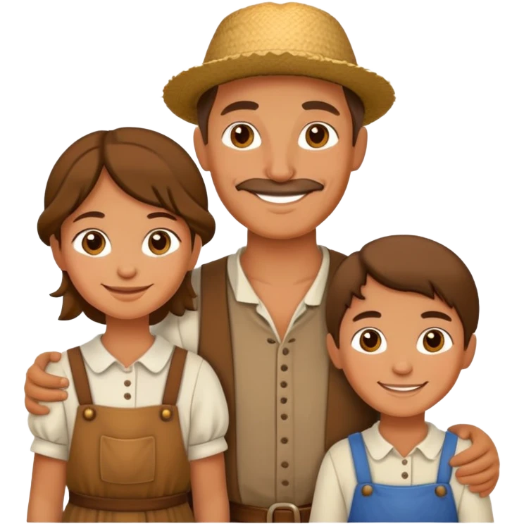 peasants family emoji