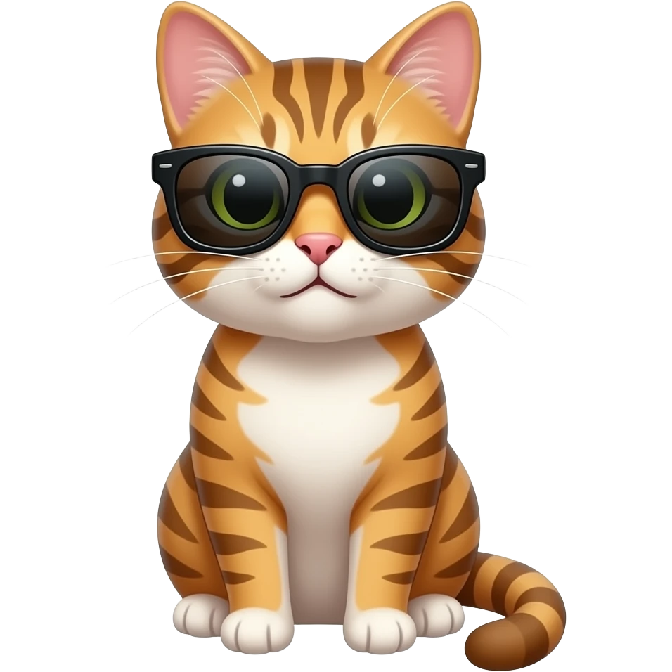 Cat wearing sunglasses emoji