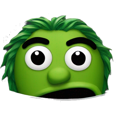 oscar the grouch inside metal trash can emoji