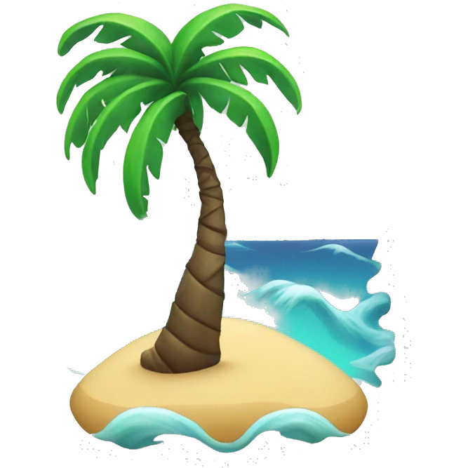 palm and sea emoji