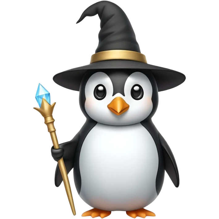 Penguin Wizard emoji