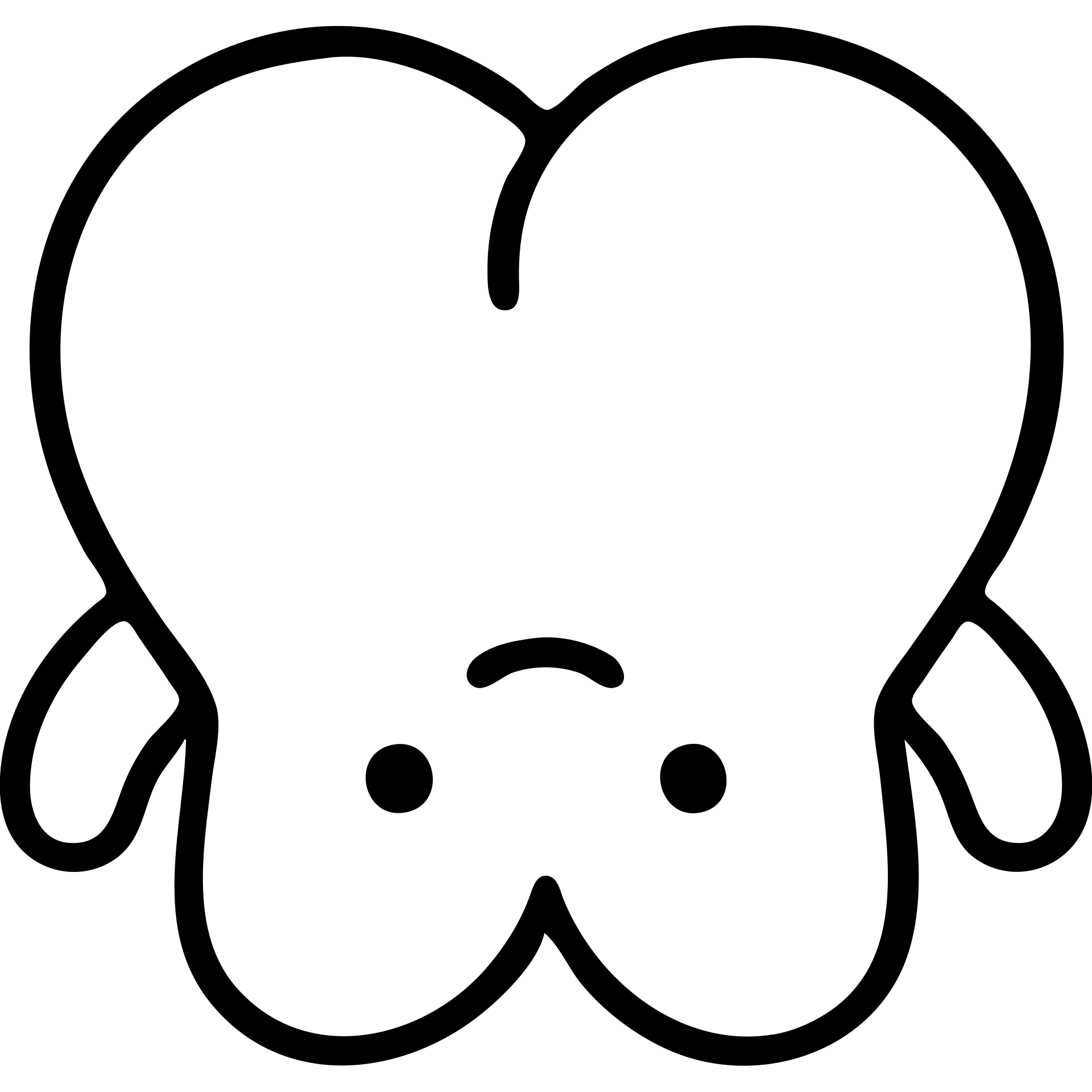 A cute mascot of heart-shaped butt cheeks upside down, with simple facial features, displayed upside down. Minimalist outline style. emoji