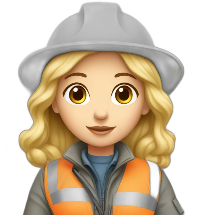 white girl surveyor emoji