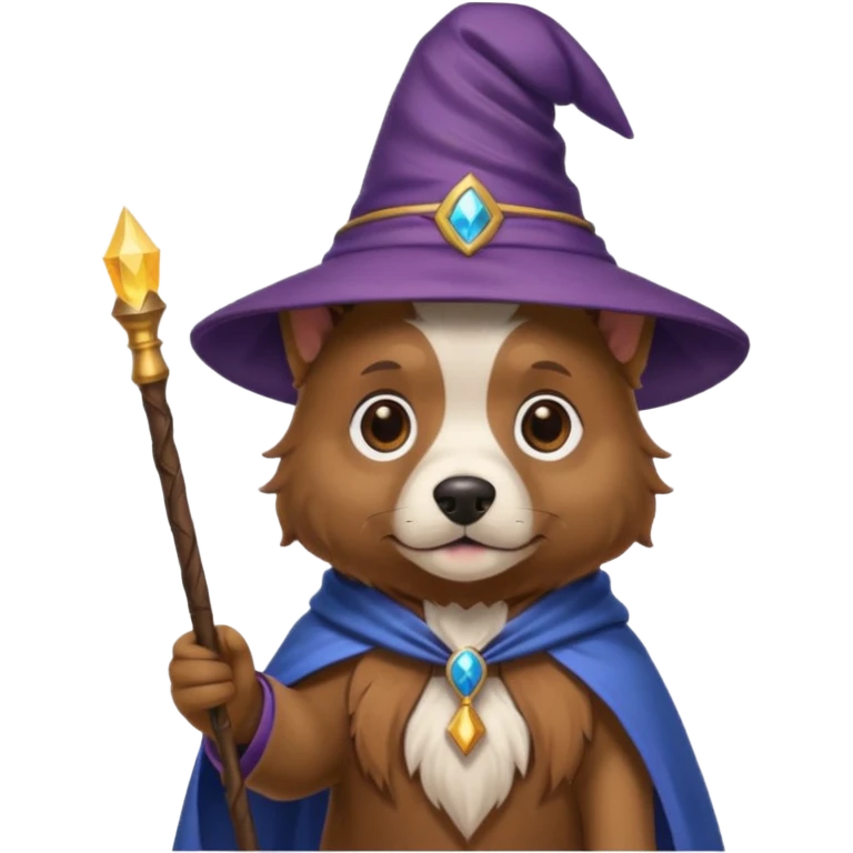 Dog wizard emoji