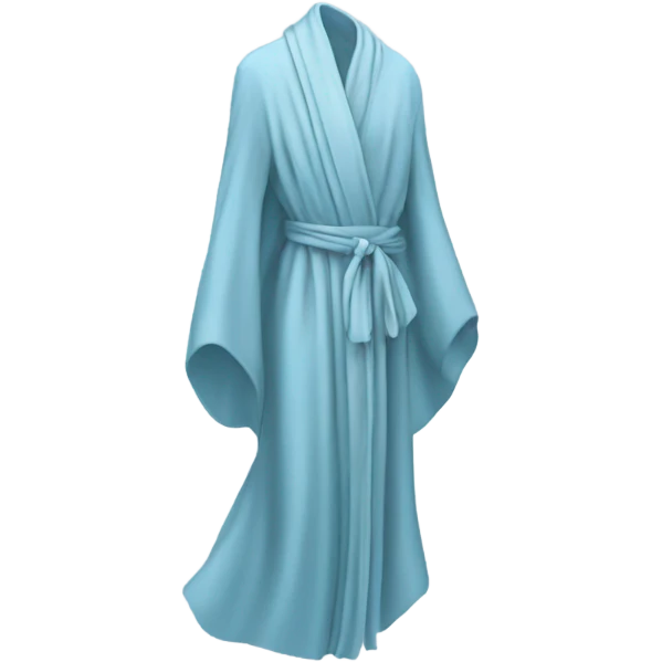 Light blue robe emoji