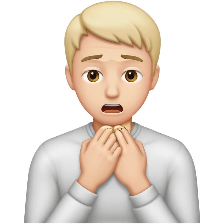 can you make a emoji using it hands to choke themself emoji