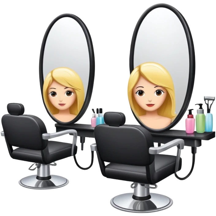 Hair salon emoji