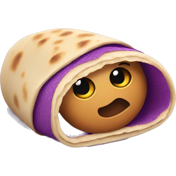 Purple burrito emoji