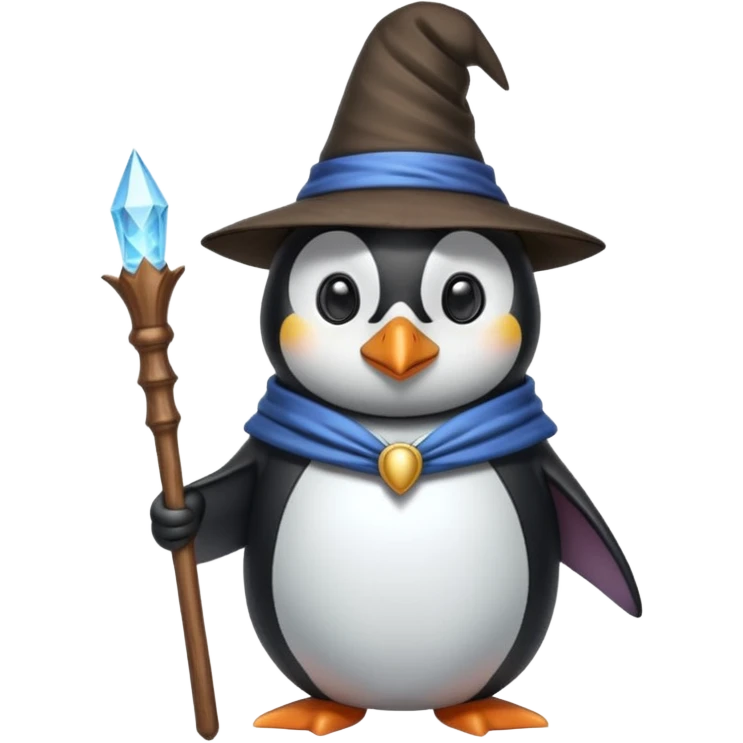 Penguin Wizard emoji