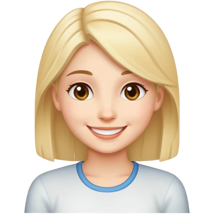 Girl saying thanks! emoji