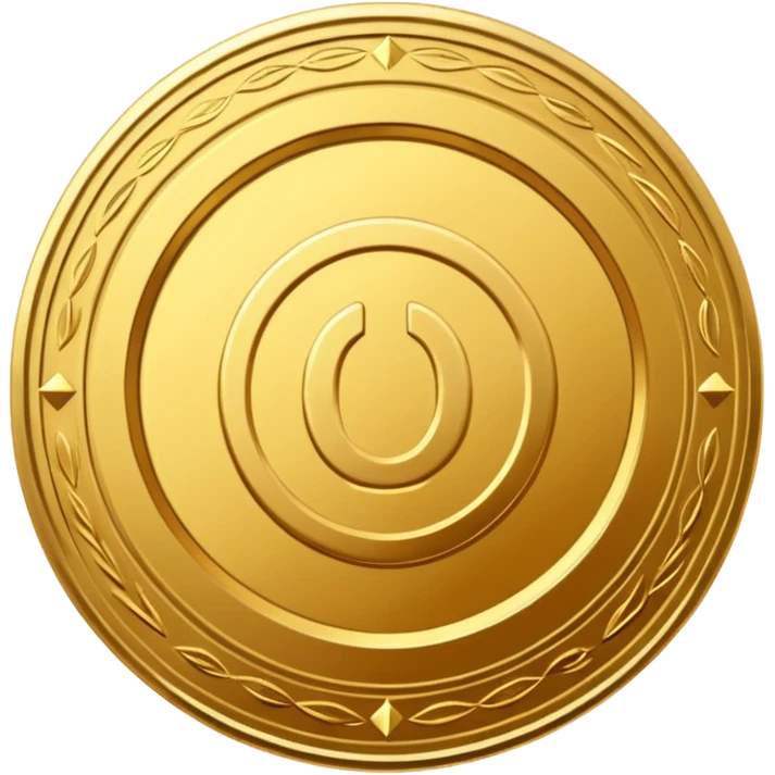 coin with design guideline vector in middle emoji