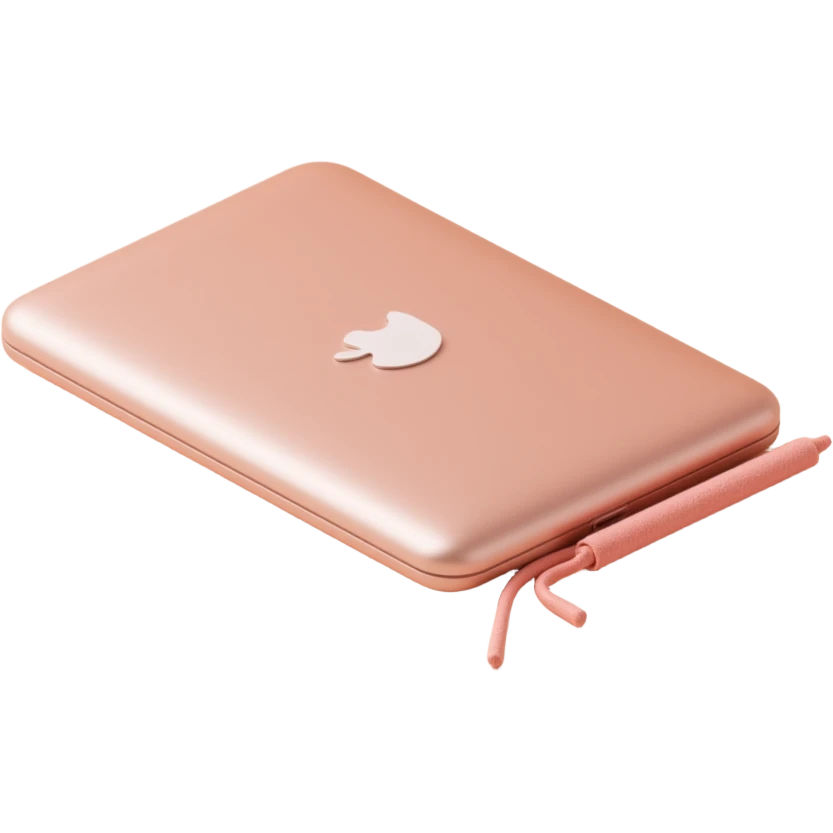 champagne macbook emoji