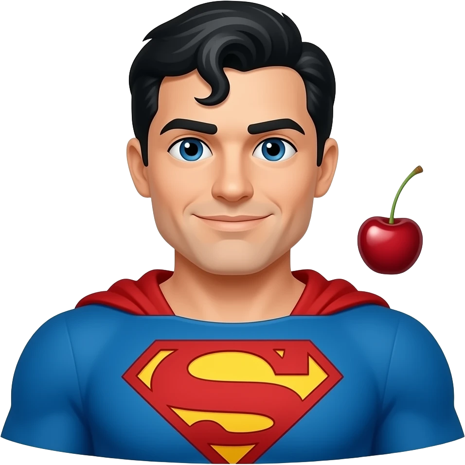 Superman cherry emoji