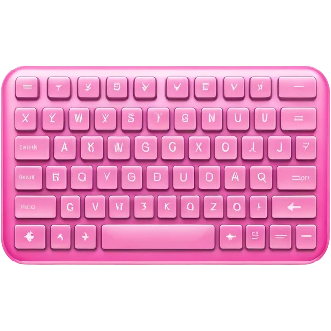 Pink keyboard  emoji