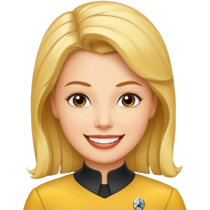 captain kirk as a woman emoji