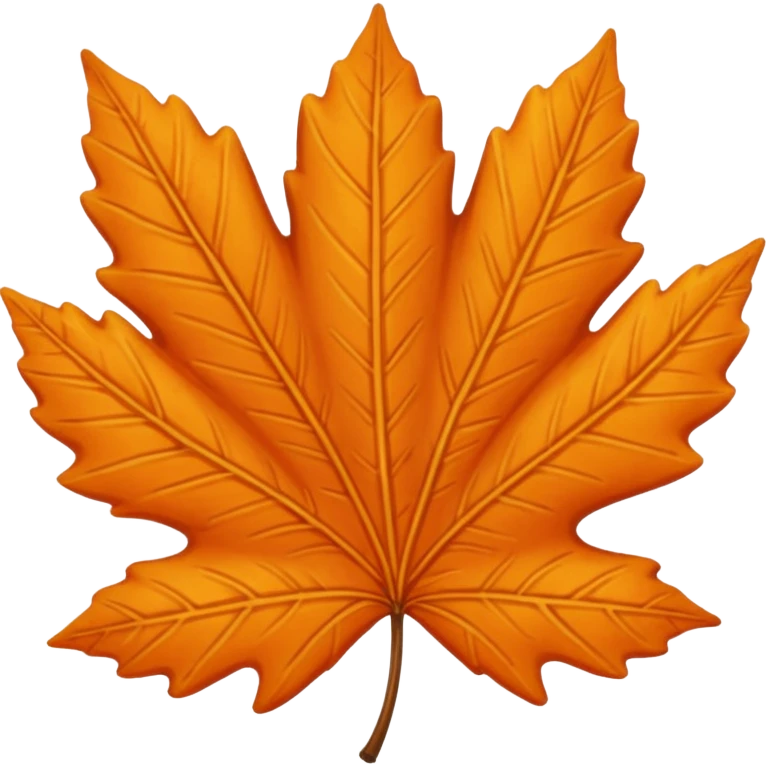 orange leave emoji