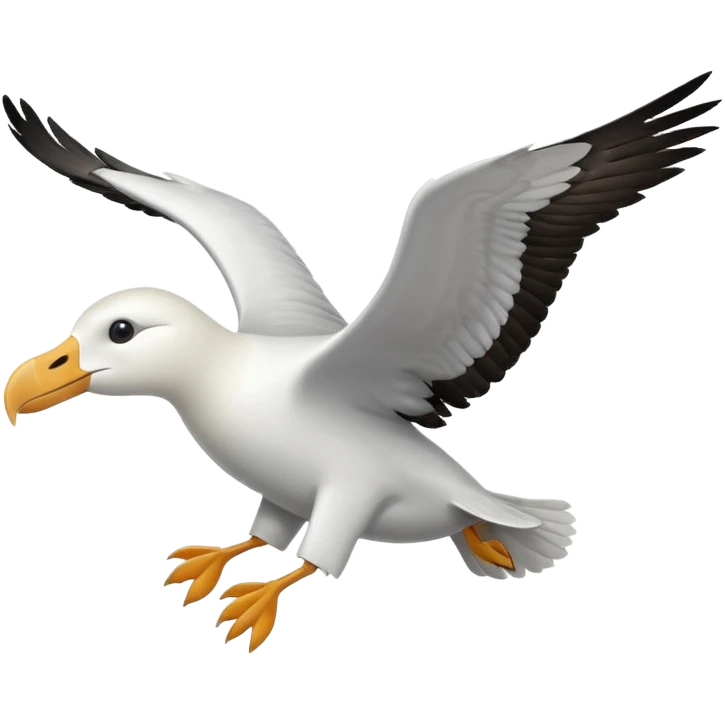 Albatross flying emoji