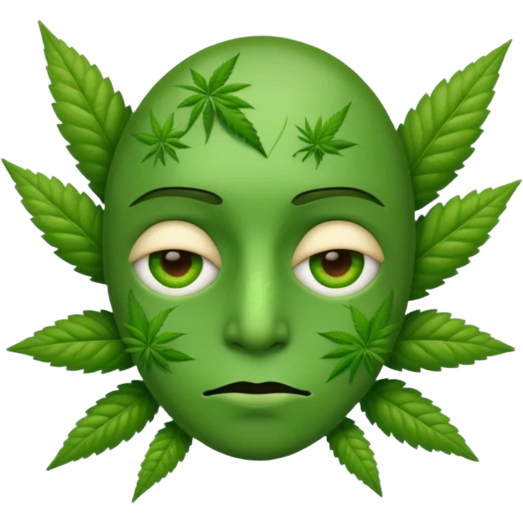 Emoji cansado mariguano emoji