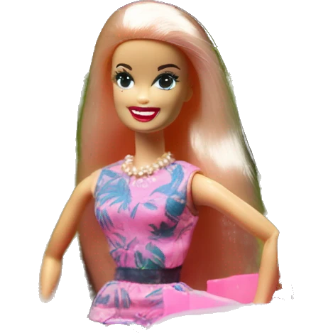 jungle tour Barbie 1963 Willy’s pearly pink cj jeep emoji